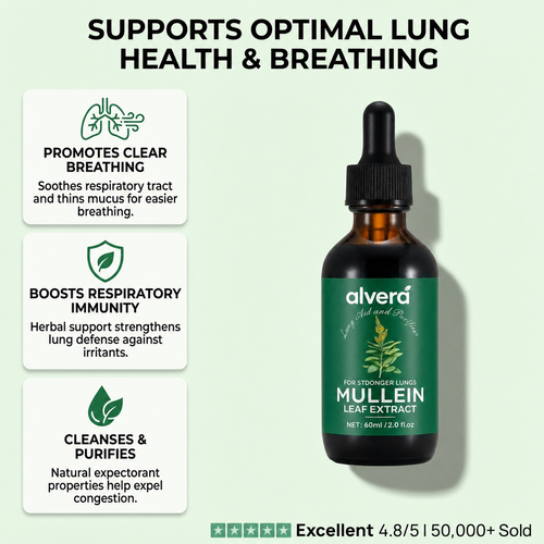 Pure Mullein Extract Drops — supports optimal lung health and breathing