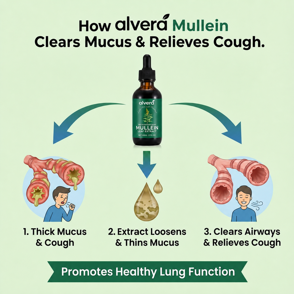 How mullein clears mucus and relieves cough