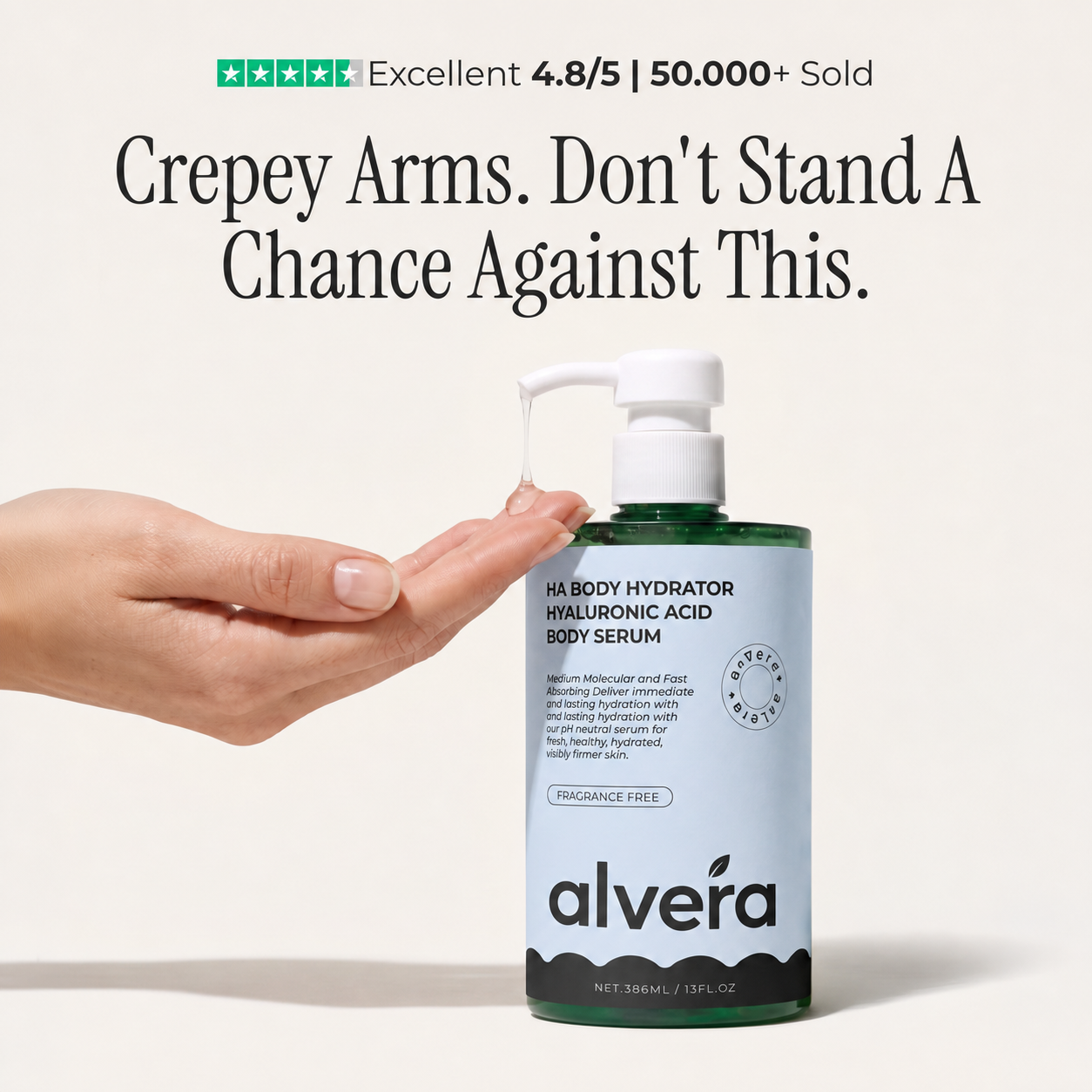 HA Hydrating Body Serum - Crepey Arms Formula