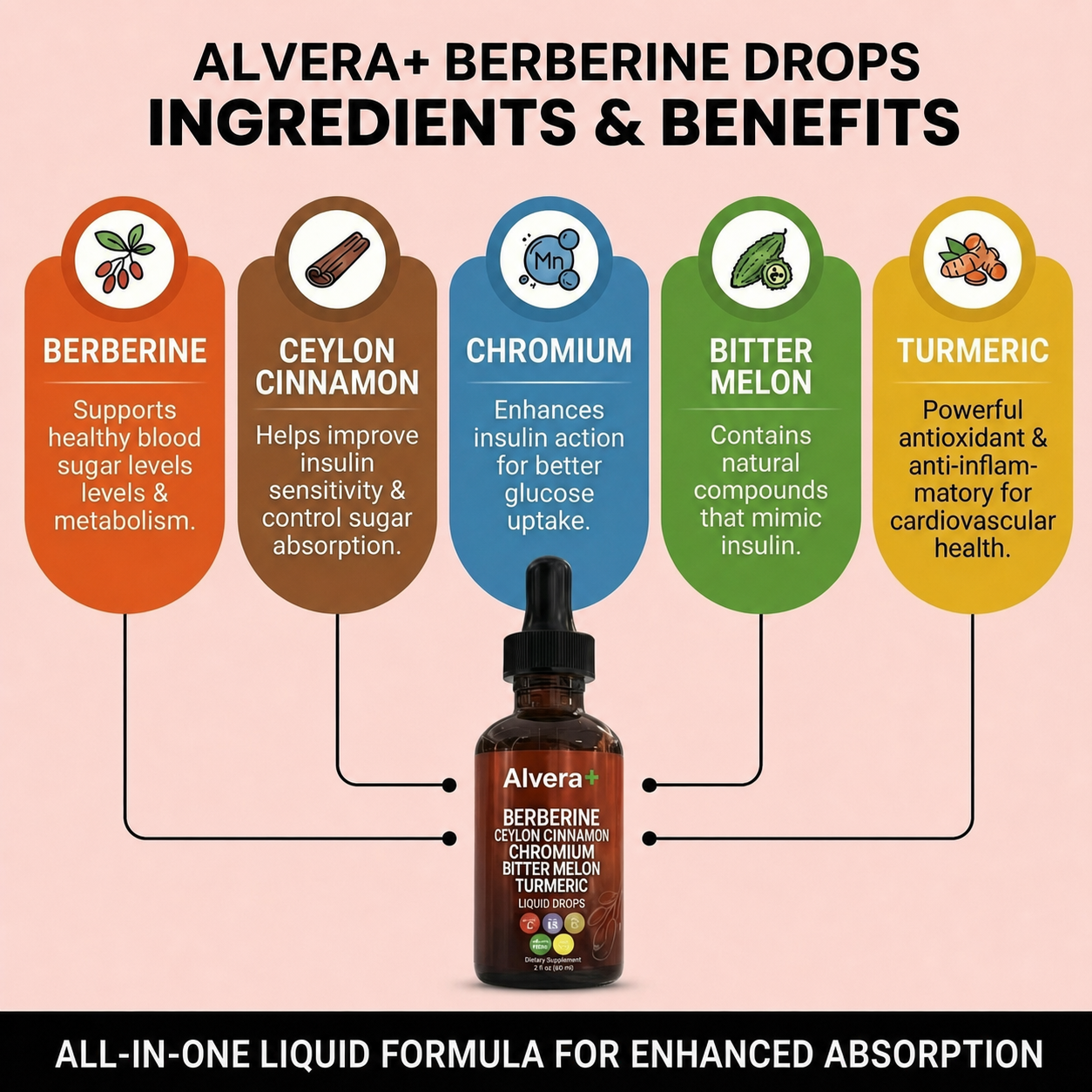 Pure Berberine Drops with Ceylon Cinnamon