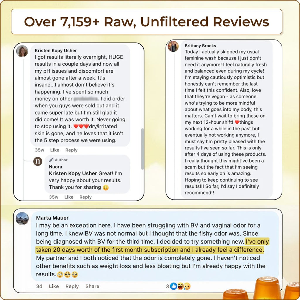 Customer comments about Feminine Balance Gummies