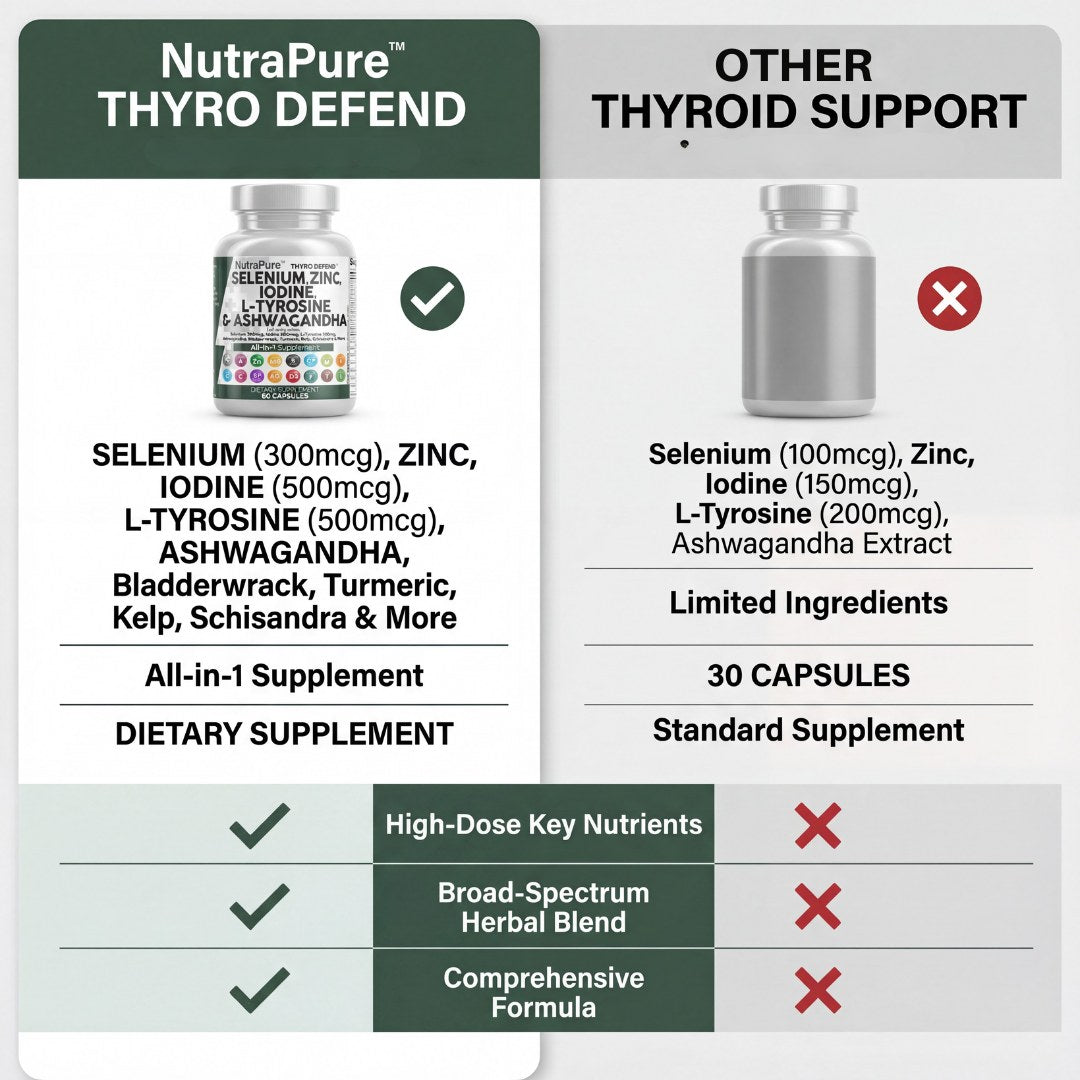 Comprehensive Thyroid Support compared with other thyroid support supplements