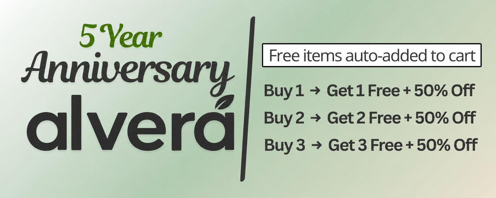 5 Year Anniversary BOGO offer
